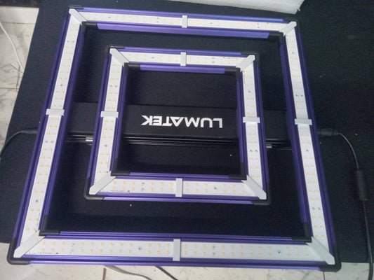 Vue du dessus de la Lampe de culture Lumatek ATS 200W Pro seconde-main avec LED Lumiled, parfaite pour la croissance des plantes.