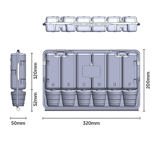 Dimensions de la boite de transport pour boutures