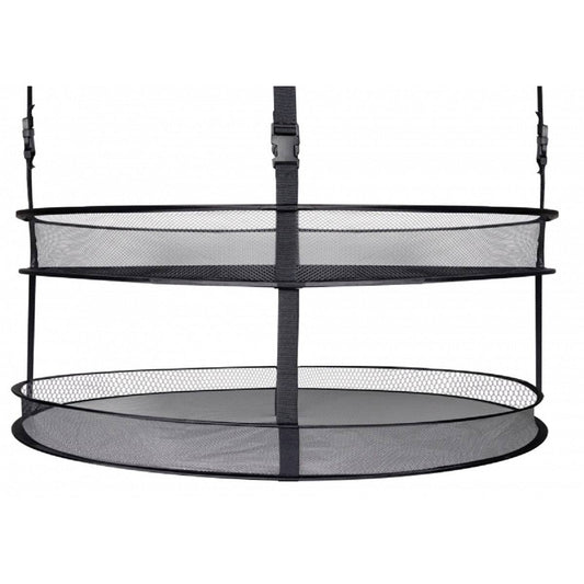 Zoom sur deux étages du filet de séchage modulable Garden Highpro Prodry 95, conçu pour un séchage optimal des plantes récoltées.