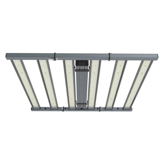 Vue inférieure de la lampe de culture Pure LED Expert 720W, équipée de 6 barres LED haute efficacité pour un éclairage horticole optimal.