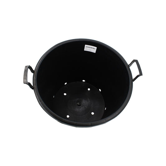 pot Pot Rond Noir de 70 Litres – Avec poignées