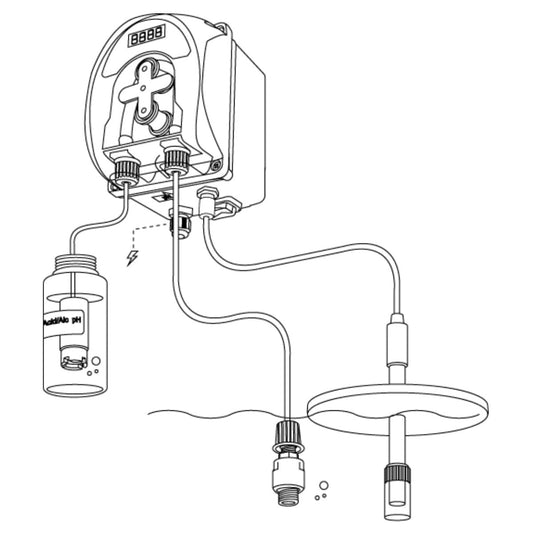Schéma d'installation du contrôleur de pH Prosystemaqua