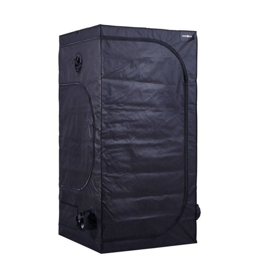 Chambre de culture Guerilla G80 fermée, format 80x80x160cm, conçue pour la culture intérieure avec revêtement mylar haute réflexion.