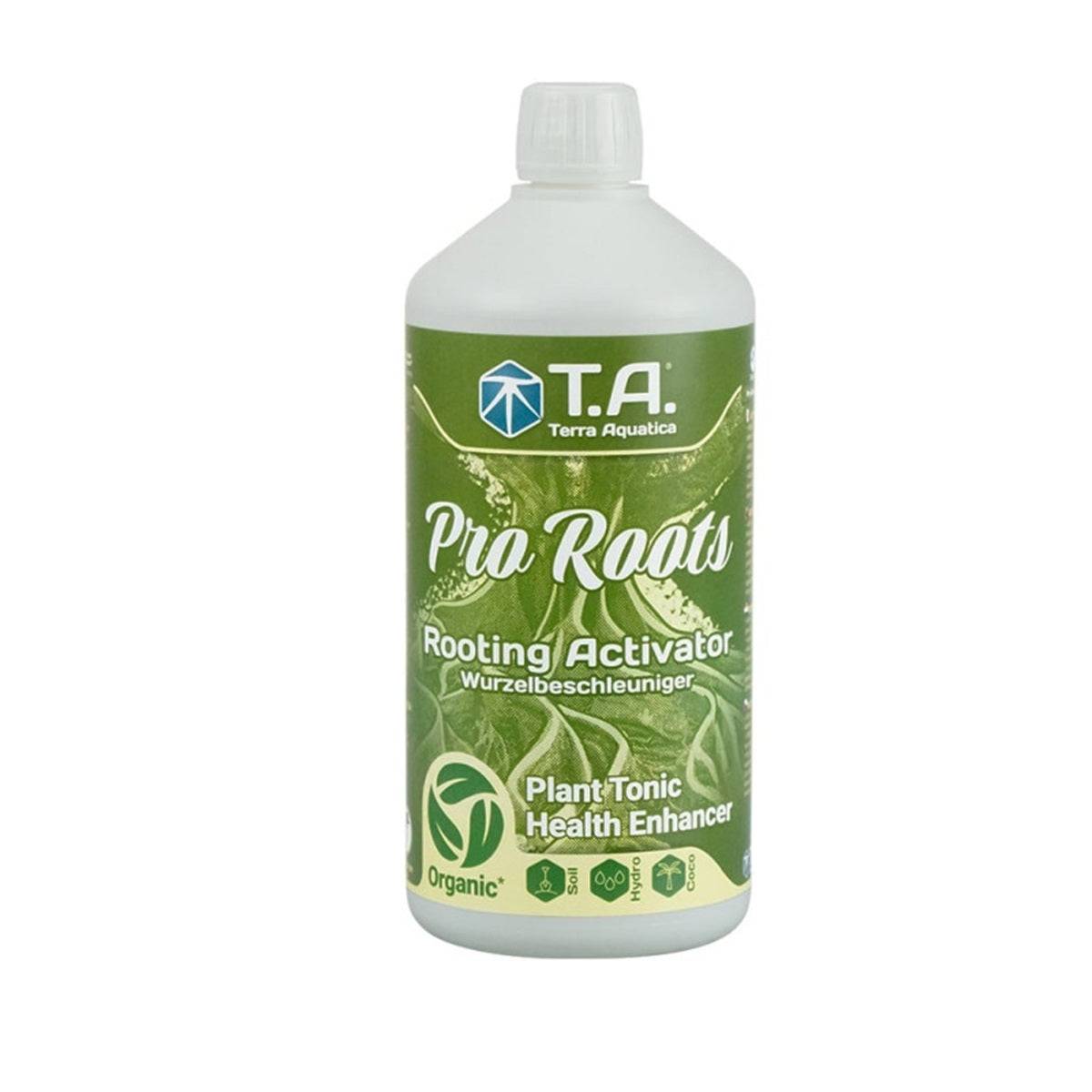 Bouteille de Terra Aquatica Pro Roots 500ml, optimal pour une croissance racinaire saine et résistante.