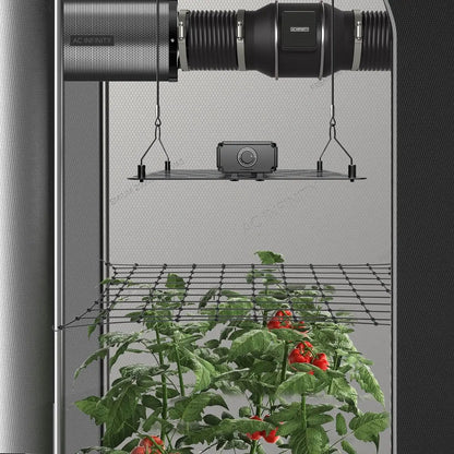 Filet de palissage AC Infinity installé en tente de culture