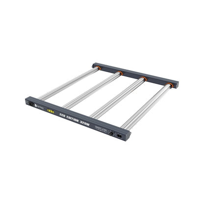 Vue en perspective de la lampe de culture AGROLIGHT LED 320W, modèle ECO EDITION, pour horticulture en intérieur à haute efficacité.