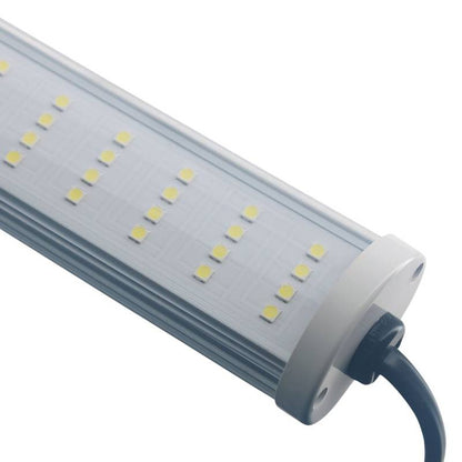 Extrémité de la lampe LED Tled Florastar 42W avec connectique, conçue pour culture en intérieur, semis et boutures, lumière croissance 6500K.