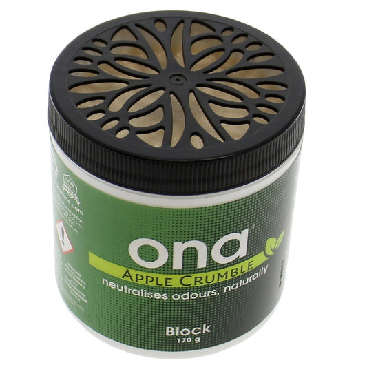 Le neutraliseur d'odeur pour culture indoor Ona Block Apple Crumble 170gr