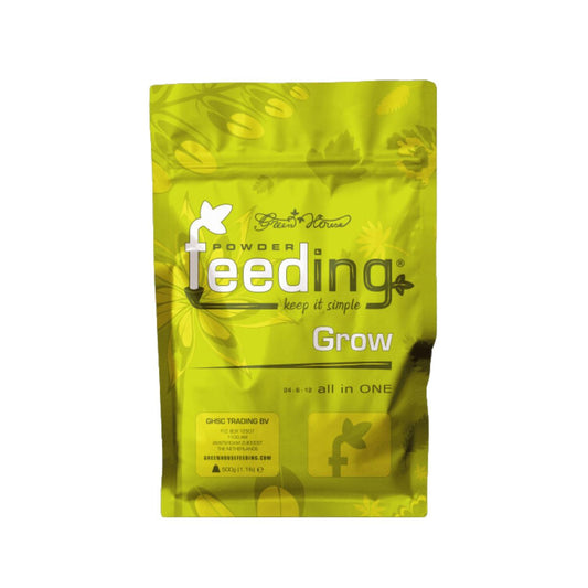 🌿 Green House Powder Feeding Grow 500g – Engrais croissance azoté pour plantes. Idéal pour terre, coco et hydroponie, favorise un feuillage dense.