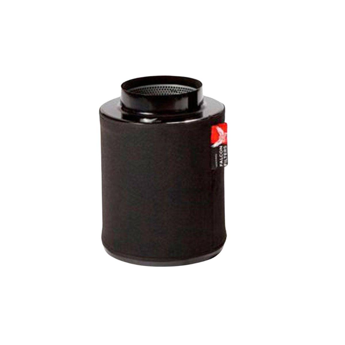 Filtre à charbon Falcon Filters 100mm – Compact & performant, idéal pour purification d'air en culture indoor avec débit de 300 m³/h.