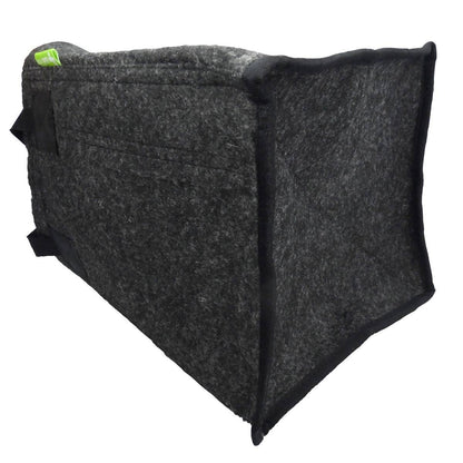Vue latérale du pot géotextile Garden HighPro PROPOT 30L, montrant sa structure carrée stable et ses coutures renforcées.