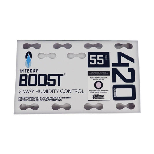 Sachet de contrôle d'humidité Integra Boost 420gr - 55% pour le stockage optimal des herbes aromatiques et la prévention de la moisissure.