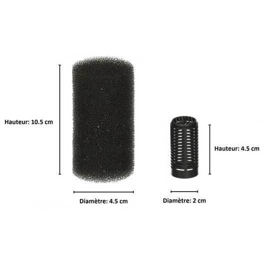 Filtre en mousse Mousse + 2 crépines pour pompe MJ500 et MJ1000
