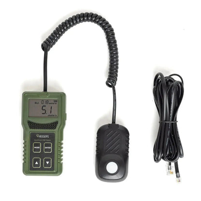 Treegers Quantum PAR Mètre avec capteur distant et câble RJ45, conçu pour mesurer précisément le PAR dans les environnements horticoles.