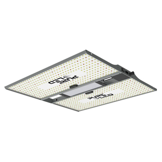 Lampe de culture PURE LED Q320 V2.0 320W avec panneau LED double, design plat et spectre complet pour cultures intérieures haute performance.