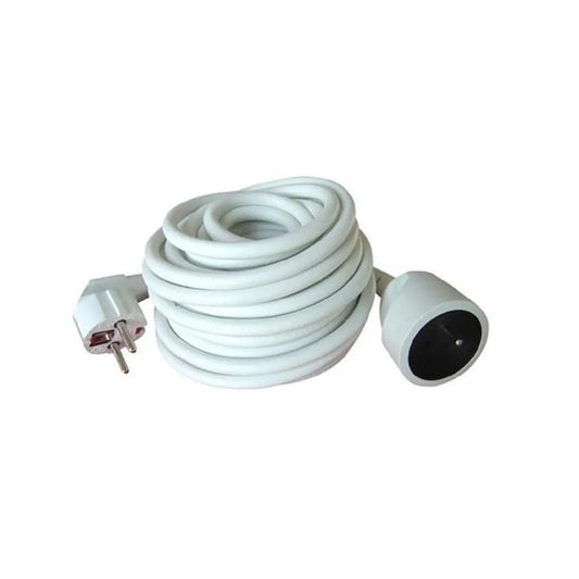 Rallonge électrique HO5VVF 3G 1.5mm blanc 10 mètres