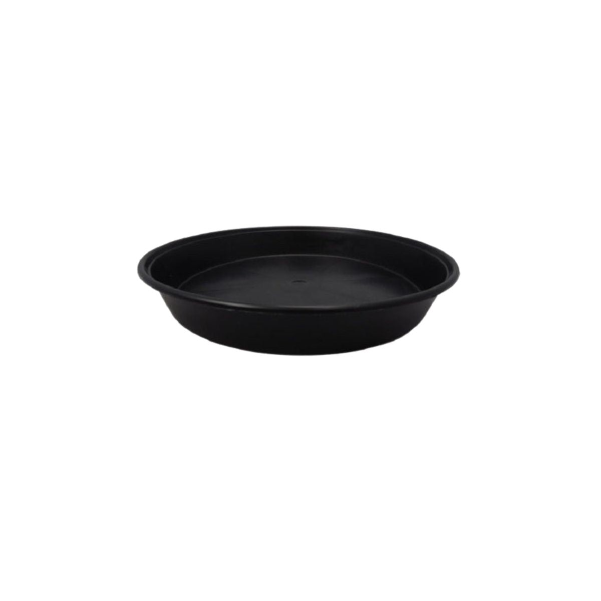 Une soucoupe noire en plastique de 35cm de diamètre, elle est adapté pour les pots rond