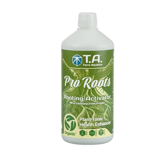 Bouteille de Terra Aquatica Pro Roots 500ml, optimal pour une croissance racinaire saine et résistante.