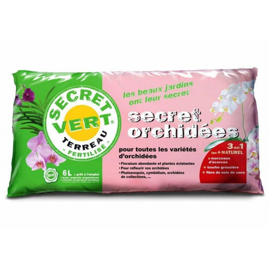 Le terreau UAB pour orchidées en sac de 6 litres